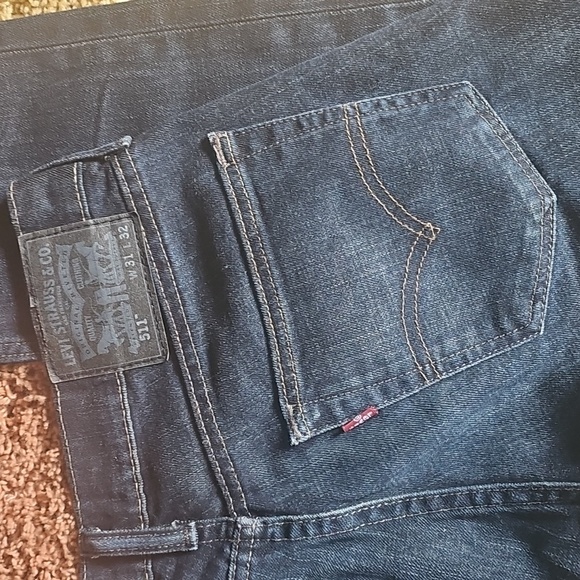 Levi's 511 Dark Wash Red Tab Mens Jeans 31x32 NWOT - Picture 2 of 10